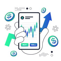 hand-holding-phone-with-chart-it-that-says-buy-sell